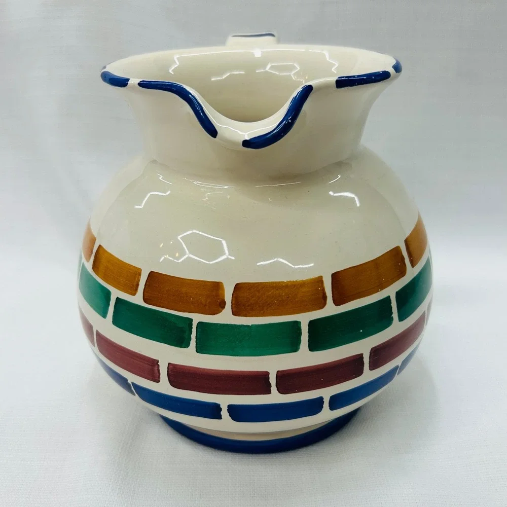 VIntage Pier 1 Imports Ceramic Pitcher 7